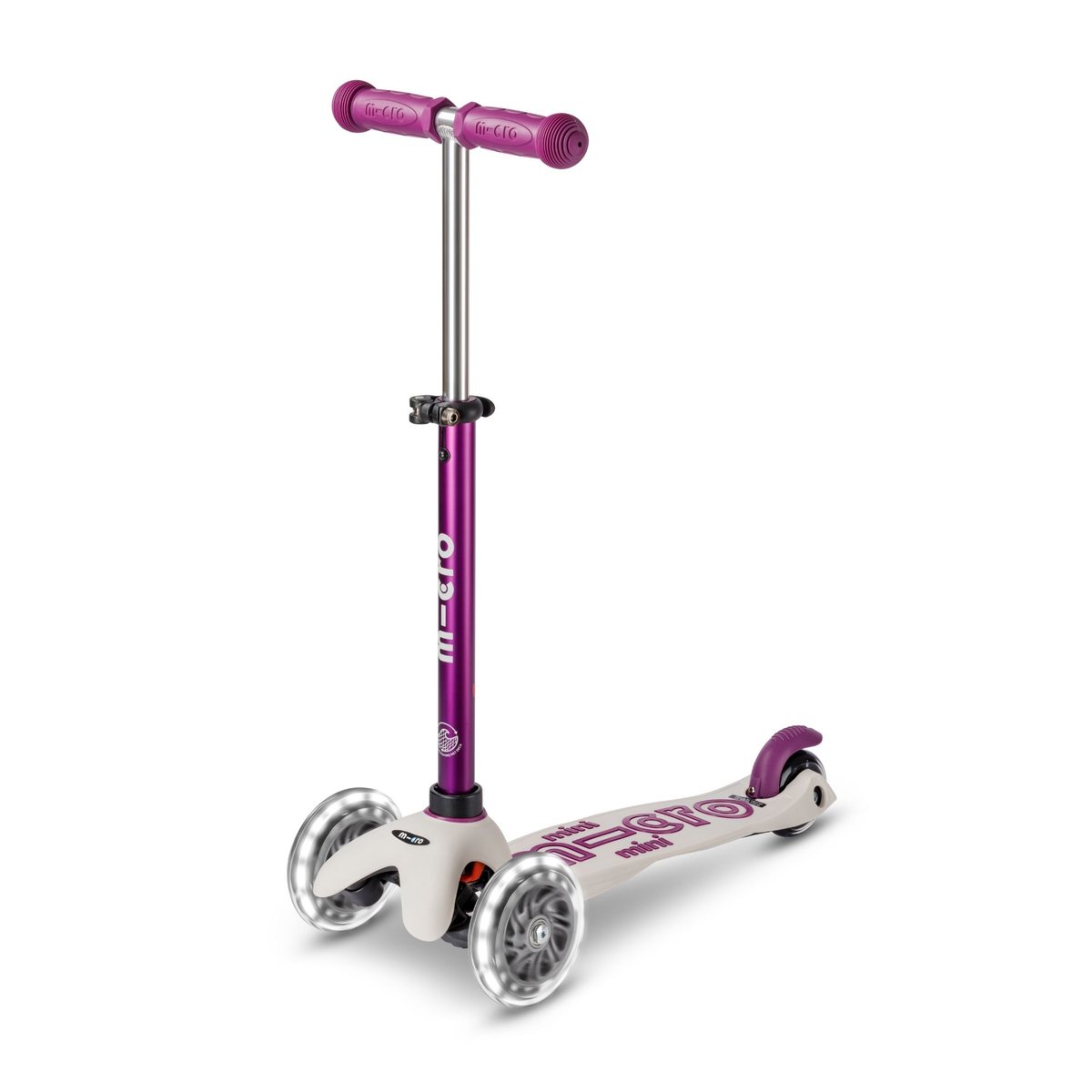 Mini Micro Deluxe Eco LED - Pourpre violet, MICRO MOBILITY
