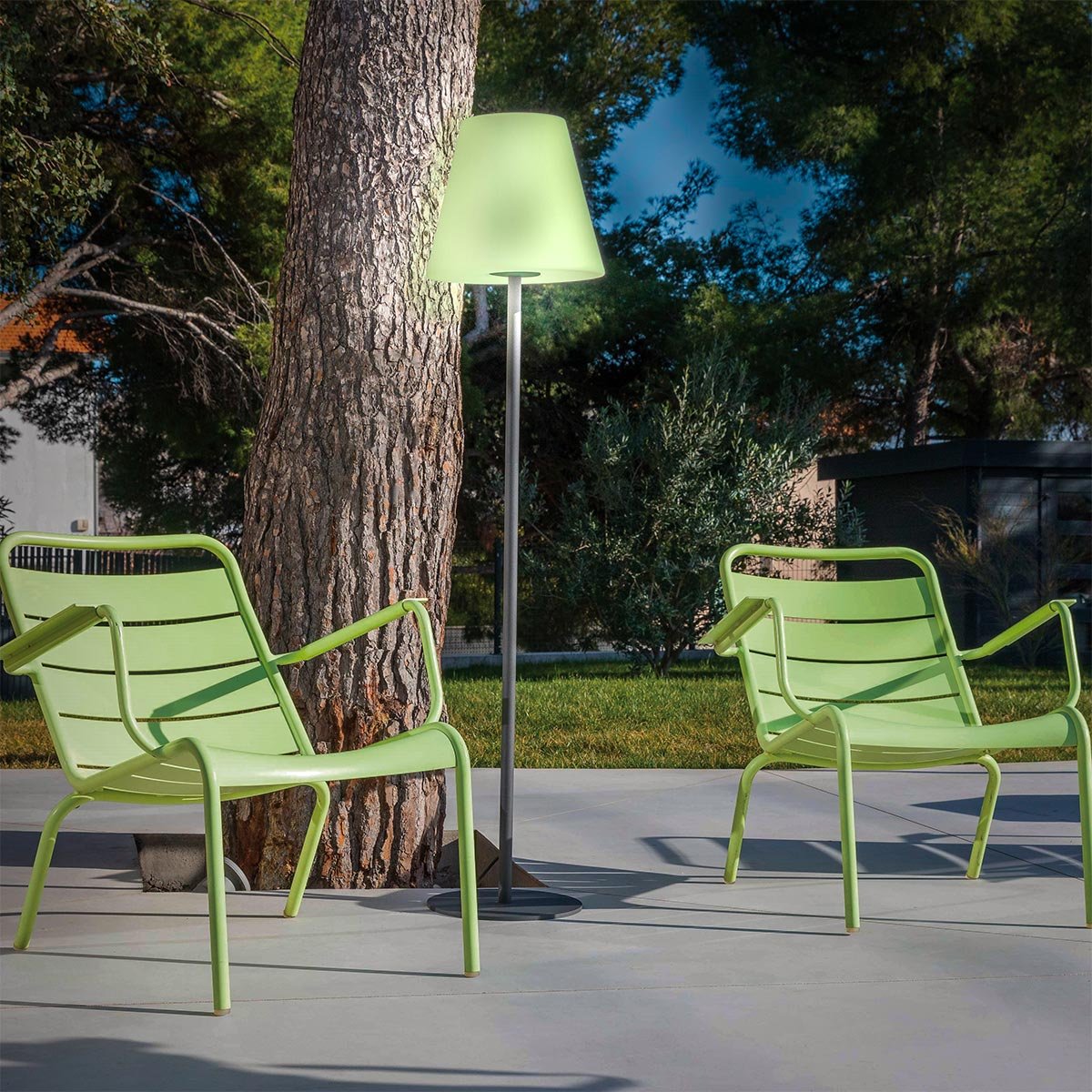 Lampadaire sans fil STANDY C150 gris, LUMISKY