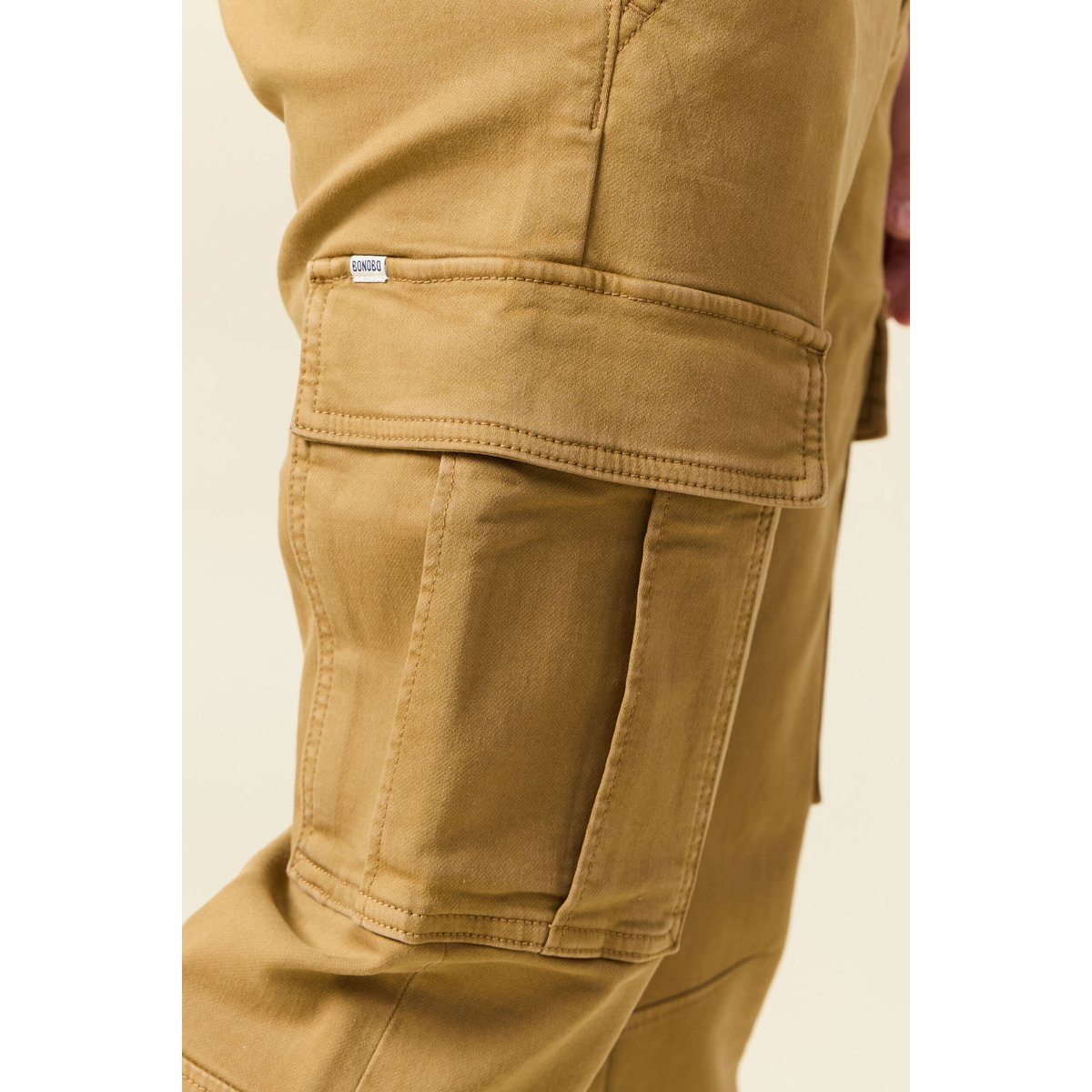 Pantalon battle bas resserré camel, BONOBO