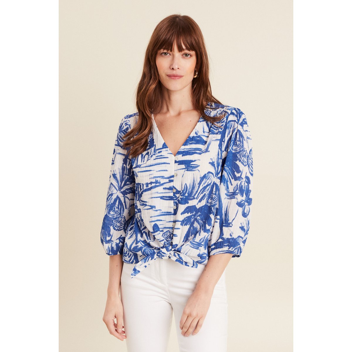 Blouse manches 3/4 blanc, BREAL