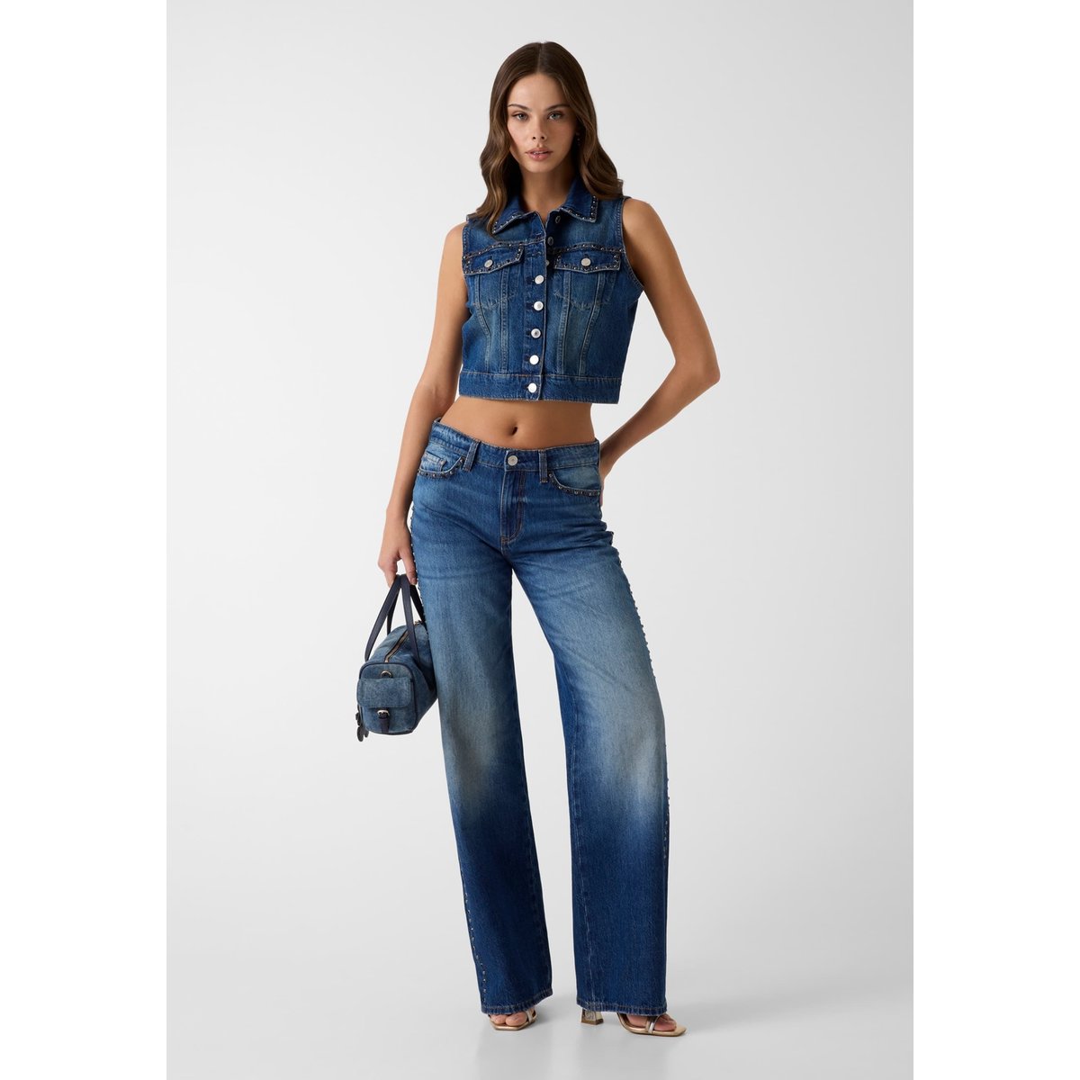 Veste En Denim bleu, GUESS