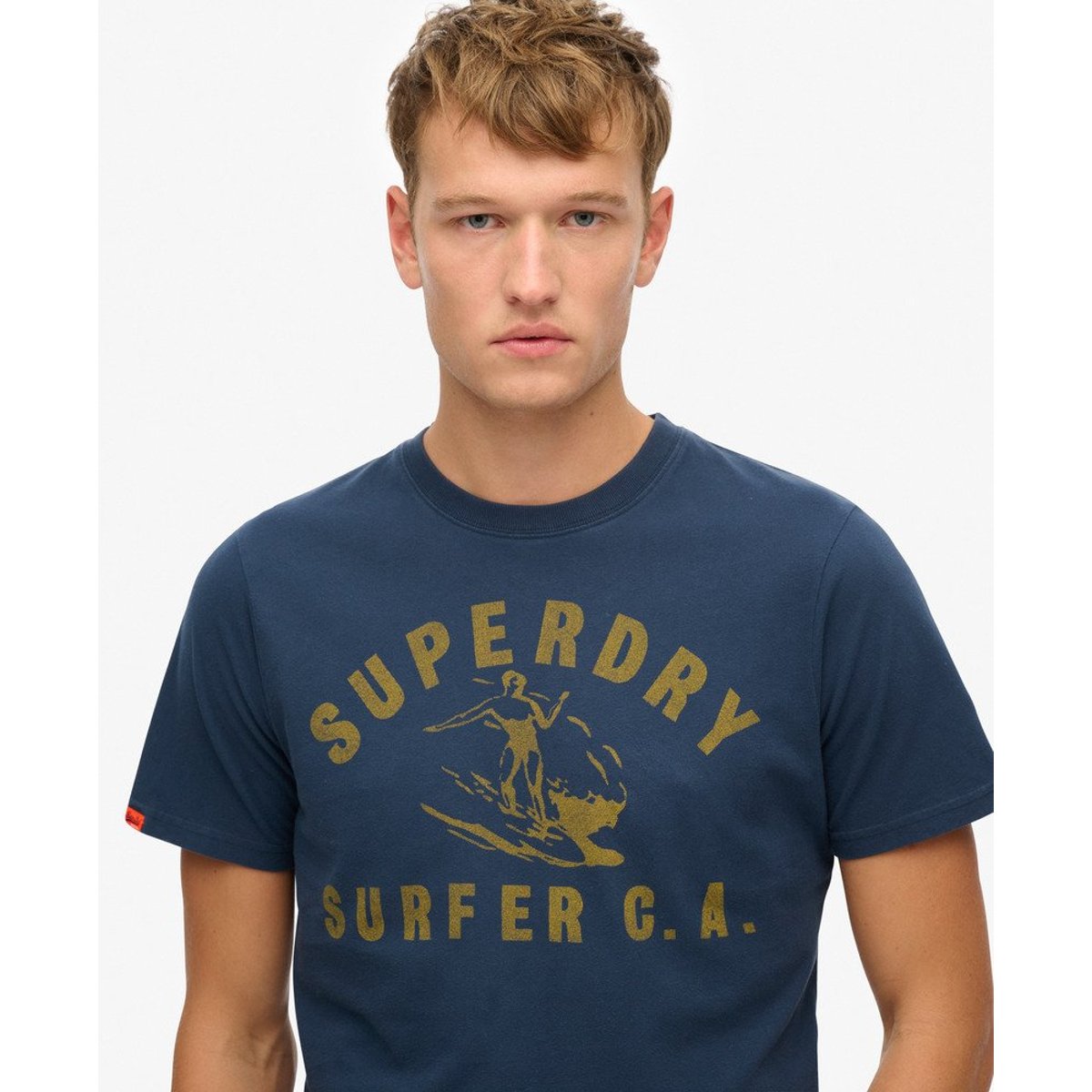 T-shirt décontracté Lo-Fi Outdoor bleu marine nautique, SUPERDRY