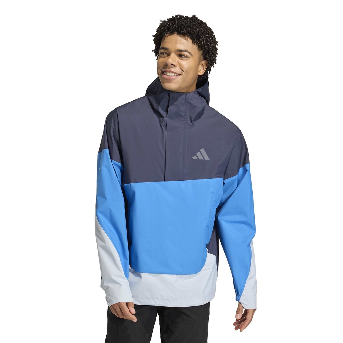 Giacca a vento Terrex Xploric a 2,5 strati blu, adidas Performance