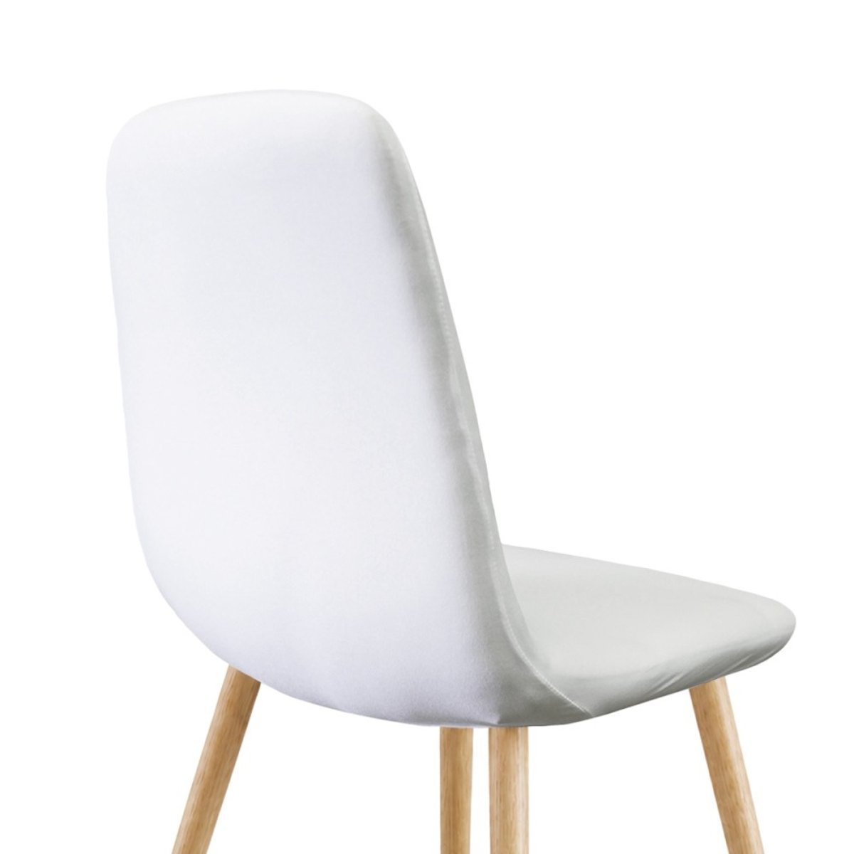 Housse de chaise extensible pour chaise scandinave blanc, DECORATIE