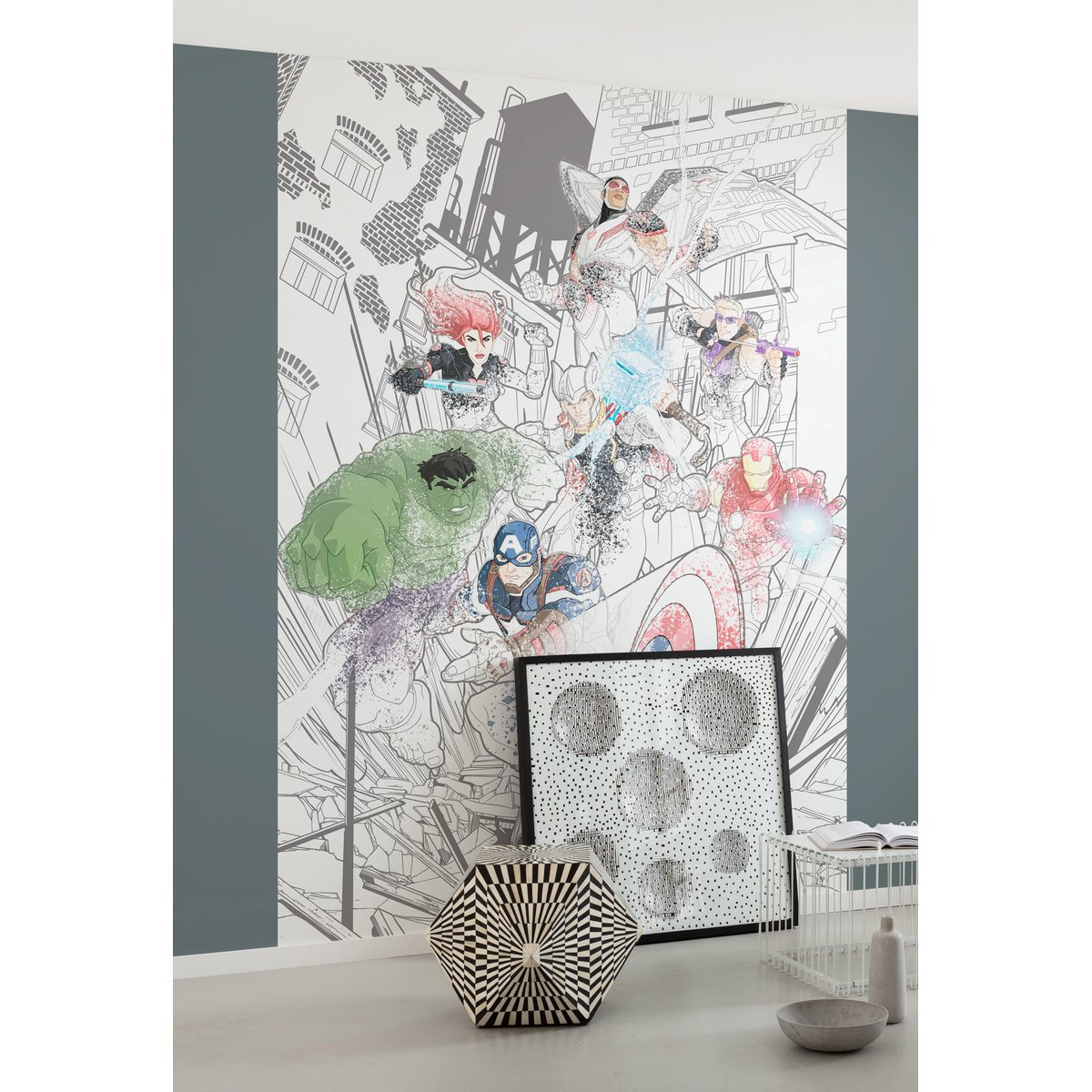 Papier peint Komar - Avengers Attack - 200 x 280 cm multicolore, HEXOA