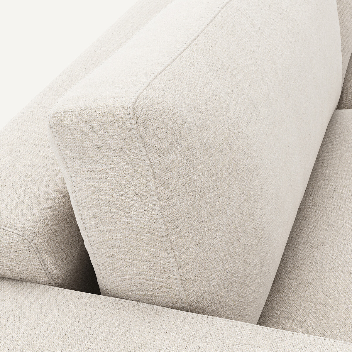 3-Sitzer-Sofa, umwandelbar, aus meliertem Leinen, SKANDER elfenbein, AM.PM