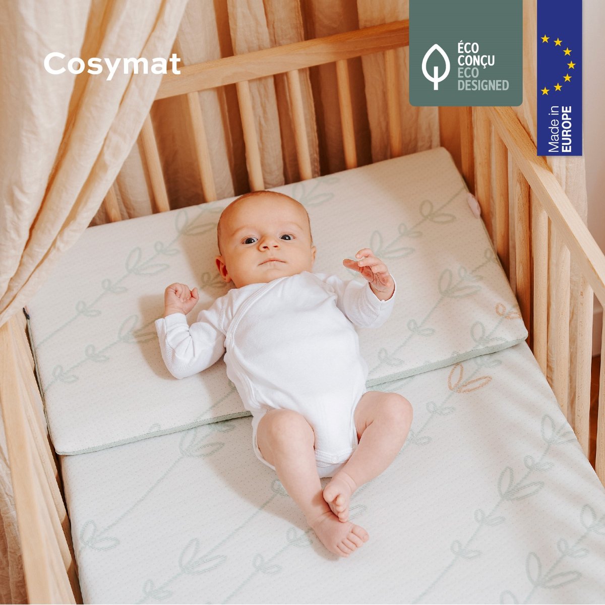 Plan incliné Cosymat Antibactérien blanc, BABYMOOV