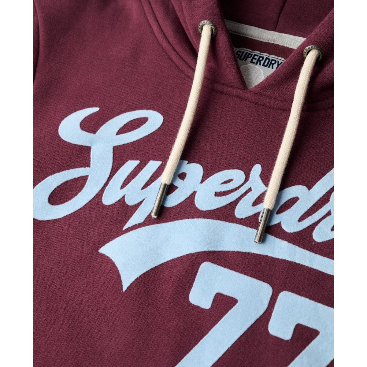 Sweat à capuche Super 77 violet figue, SUPERDRY