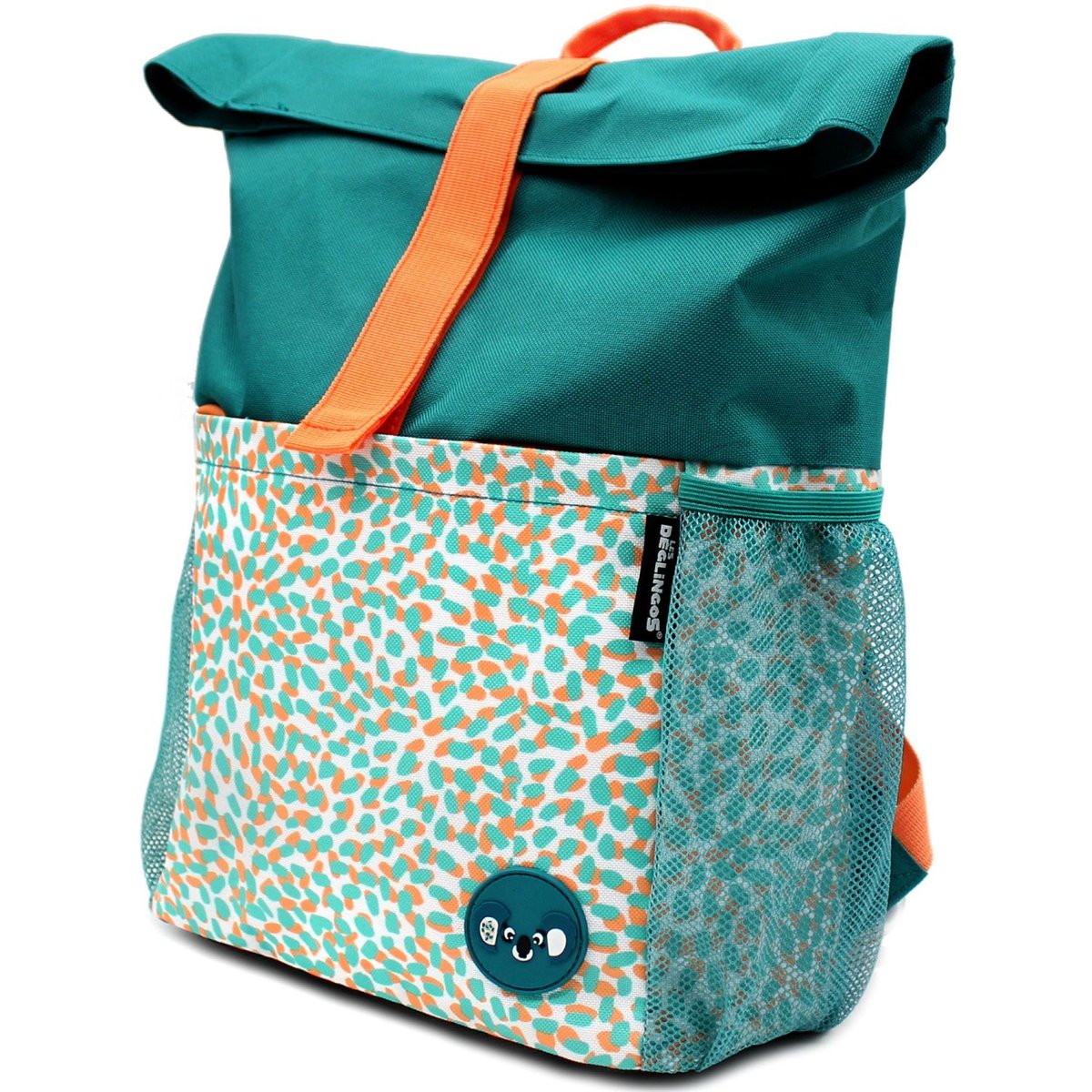 Sac à dos rolltop enfant Berlingos le koala couleur unique, LES DEGLINGOS