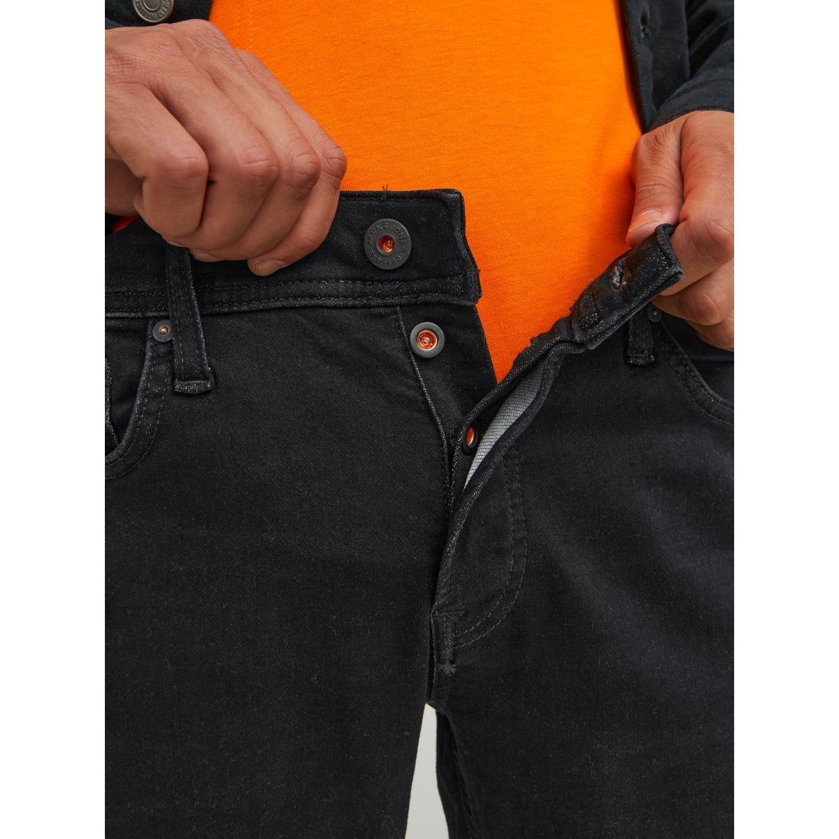 Jean Coupe Tapered black denim, JACK & JONES