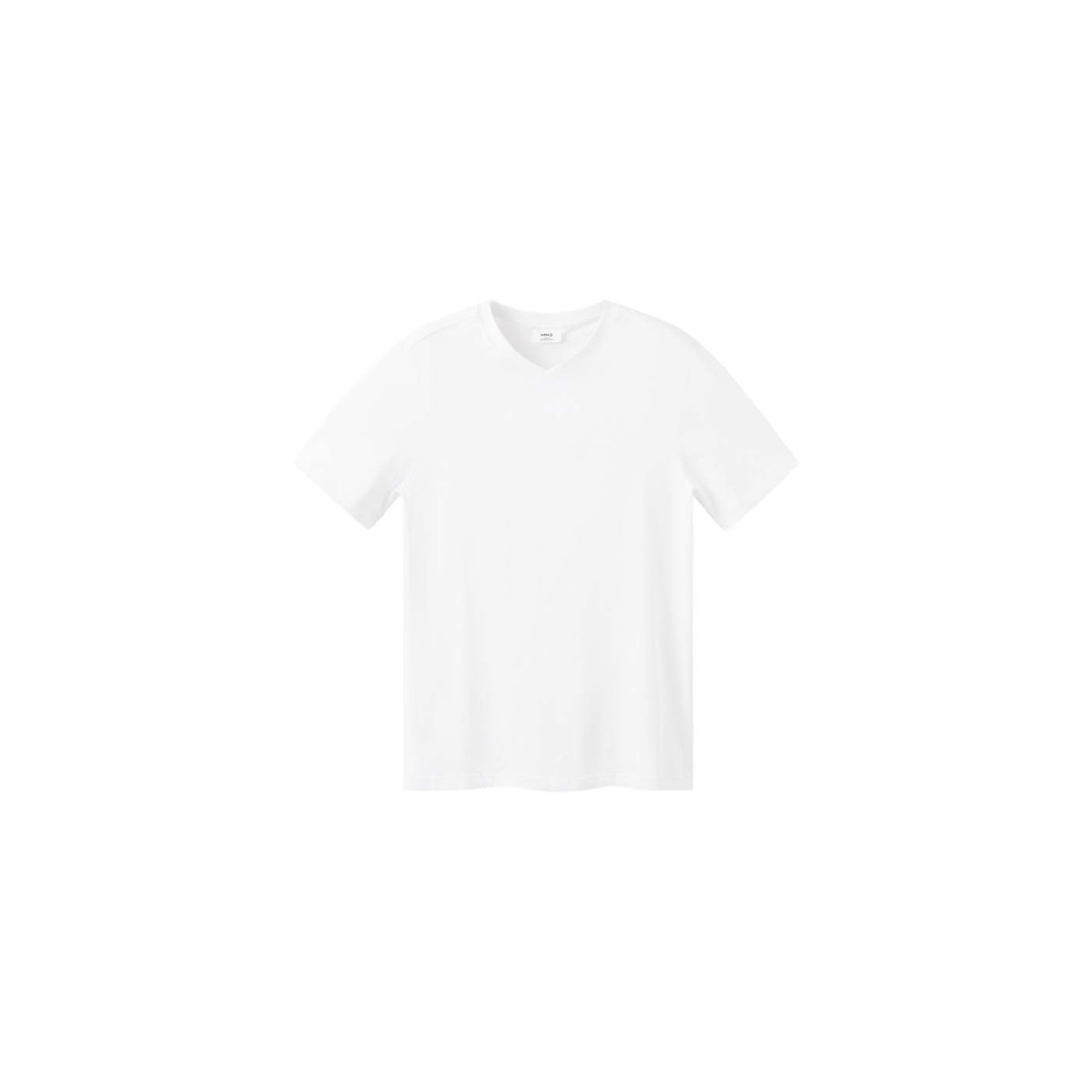 T-shirt slim fit 180 g/m² blanc, MANGO MAN