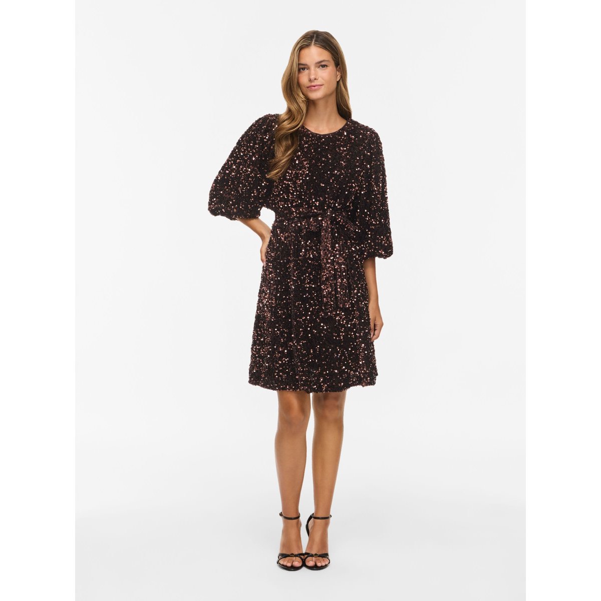 Robe Courte marron - coffee bean1, VILA
