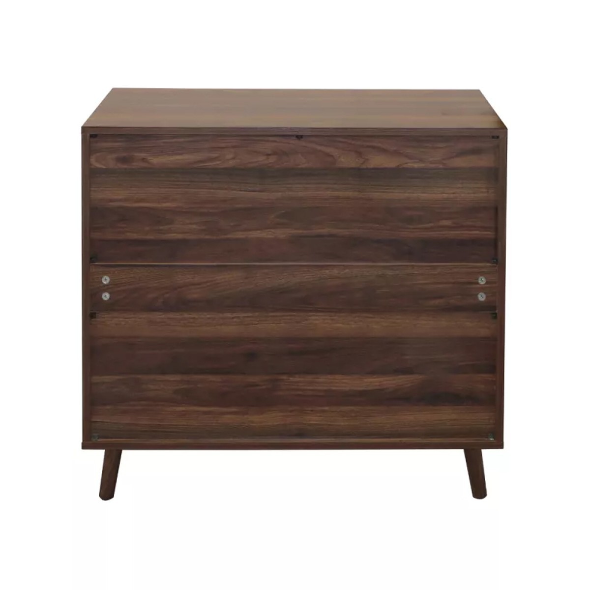 Buffet 2 portes effet lames L EDEN noyer, CALICOSY