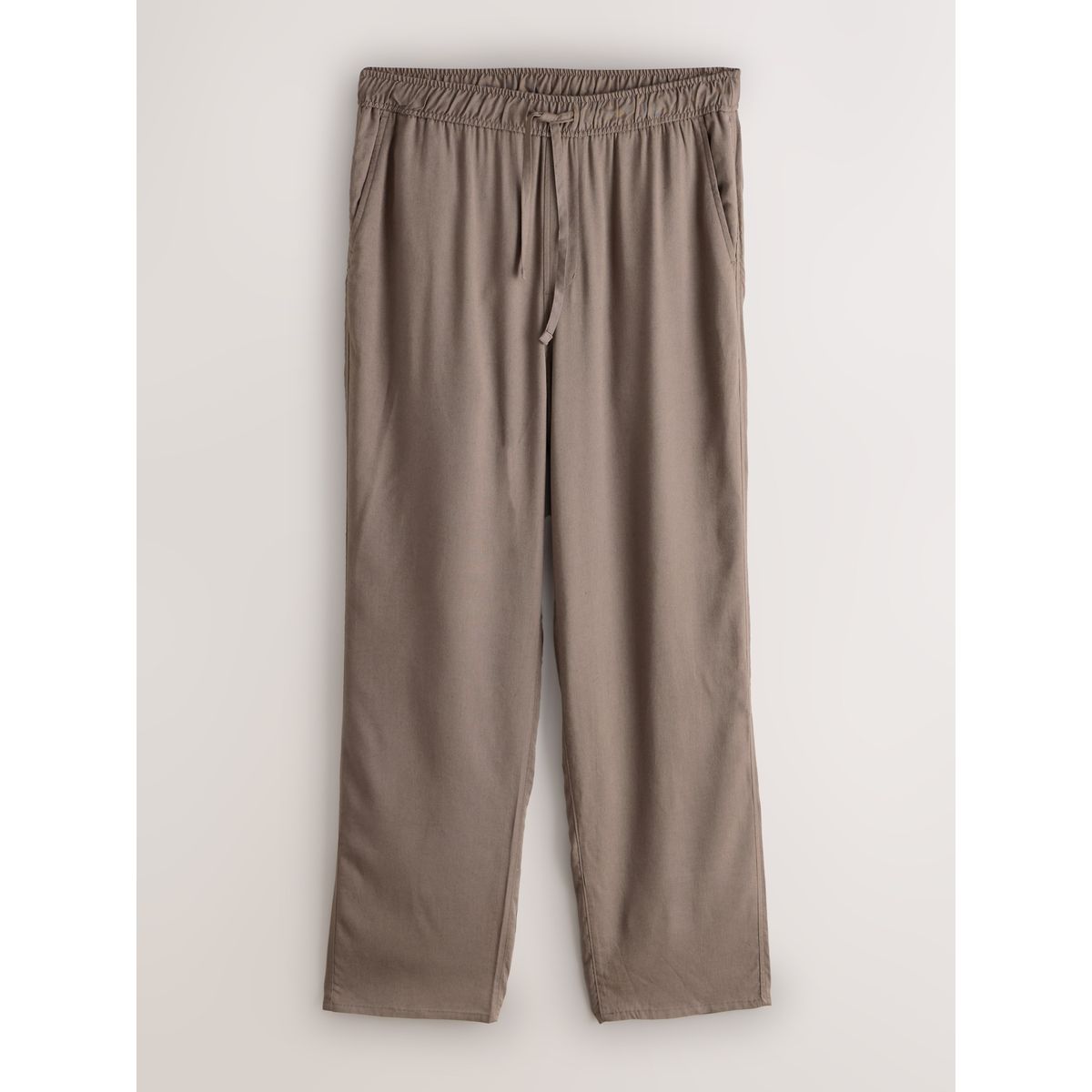 Pantalon taille élastique essential avec lin naturel, NEXT