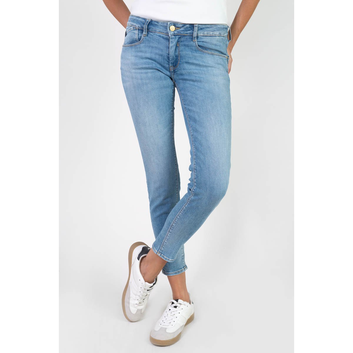 Jeans push-up slim PULP, longueur 34 blue, LE TEMPS DES CERISES