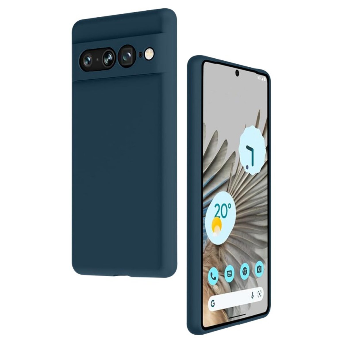 Coque Pixel 7 Pro antichoc + 2 vitres bleu, EVETANE