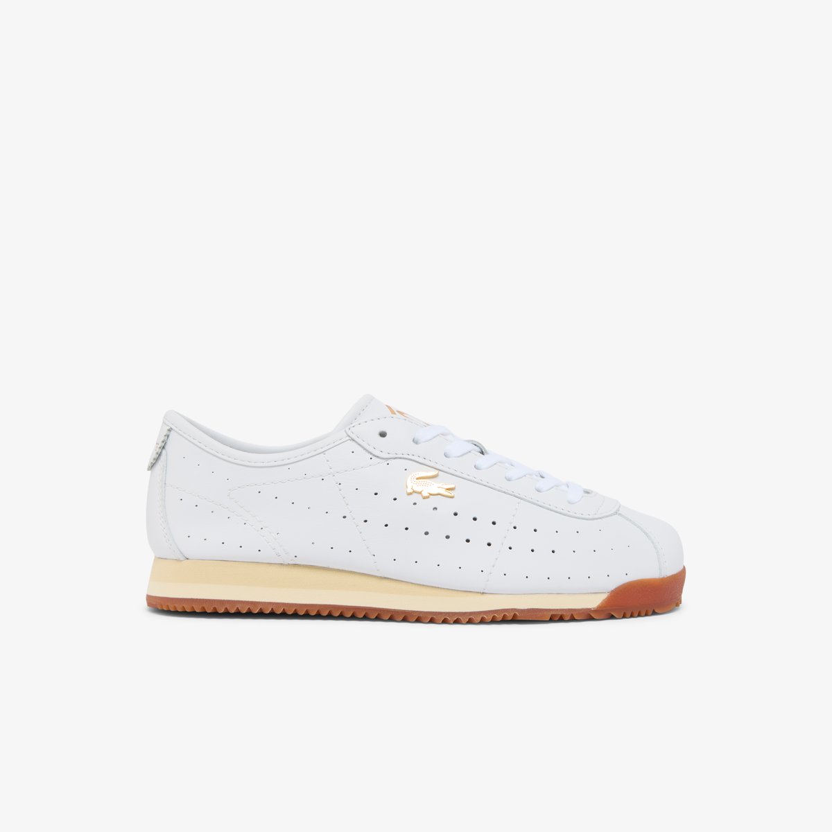 Sneakers Club-Low femme en cuir blanc-y37, LACOSTE