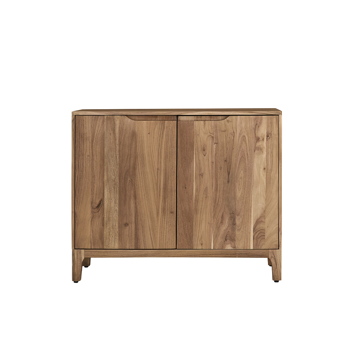 Buffet 2 portes en acacia massif 100 cm SAMSO couleur unique, BERAH GETAH