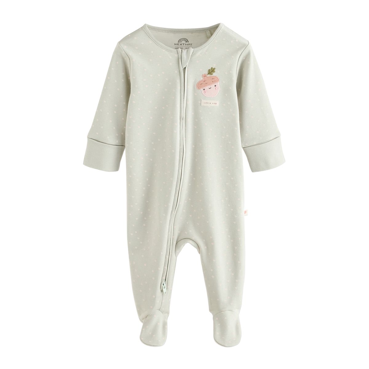 Dors-bien à zip double sens bébé, lot de 3 gland vert sauge, NEXT