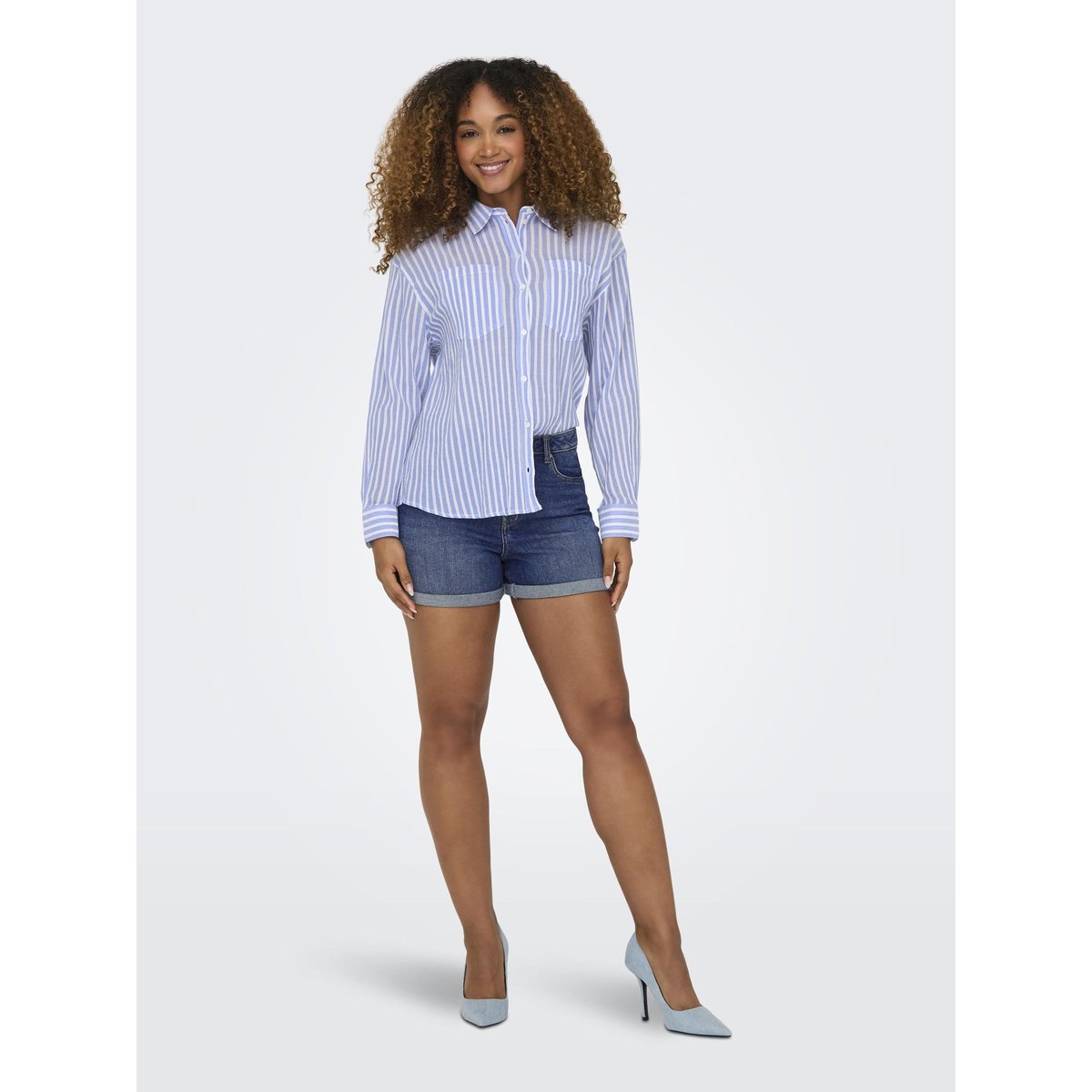 Short En Denim medium blue denim, ONLY