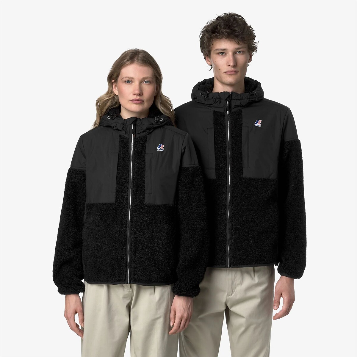 Veste en sherpa unisexe, SAMSON ORSETTO 4.0 noir, K-WAY