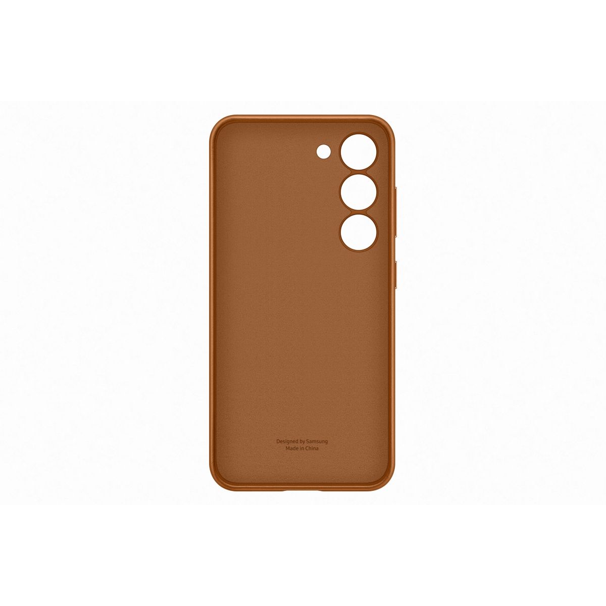 Coque S23 cuir Camel camel, SAMSUNG