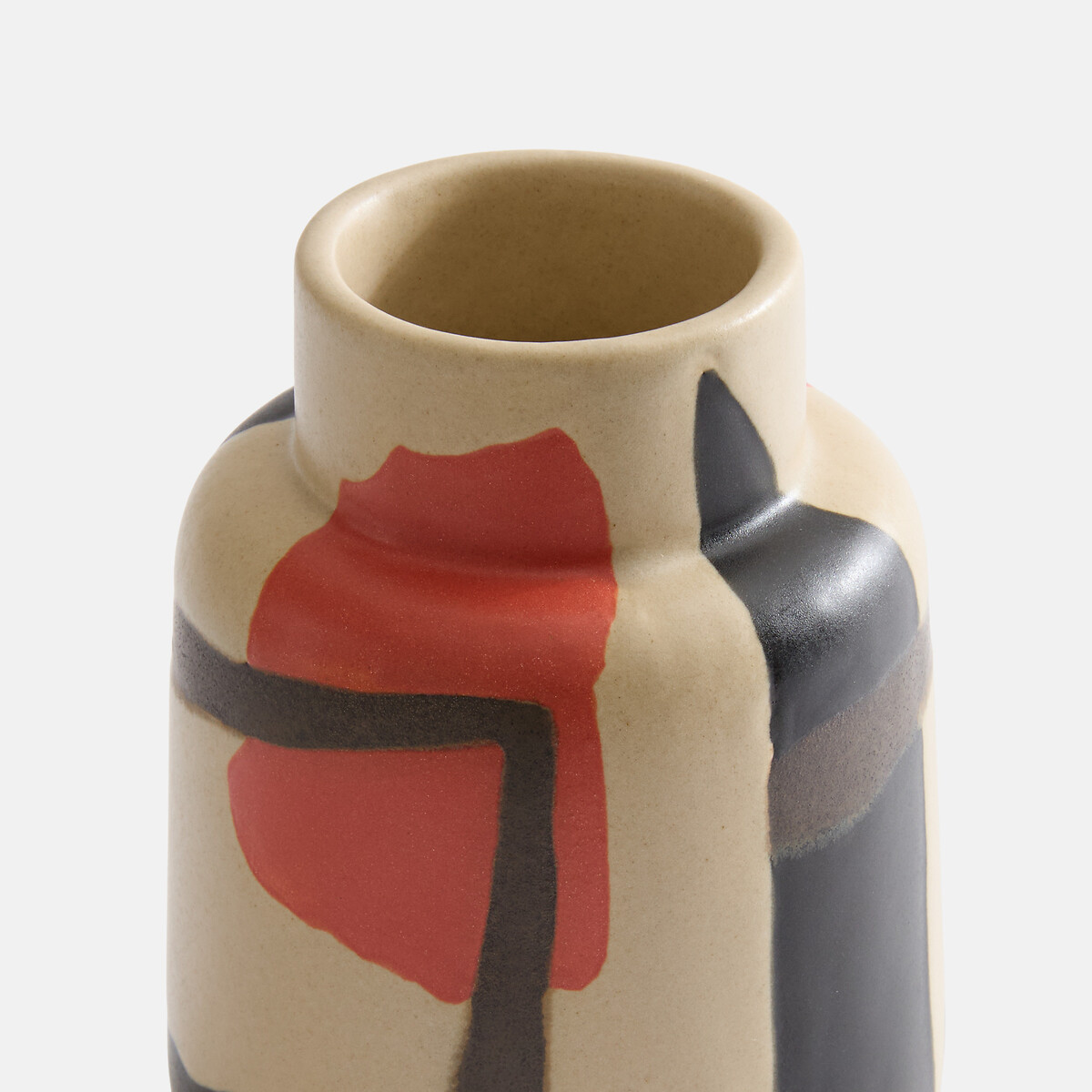Vase en faïence hauteur 15 cm,  JERAPAH ecru, LA REDOUTE INTERIEURS