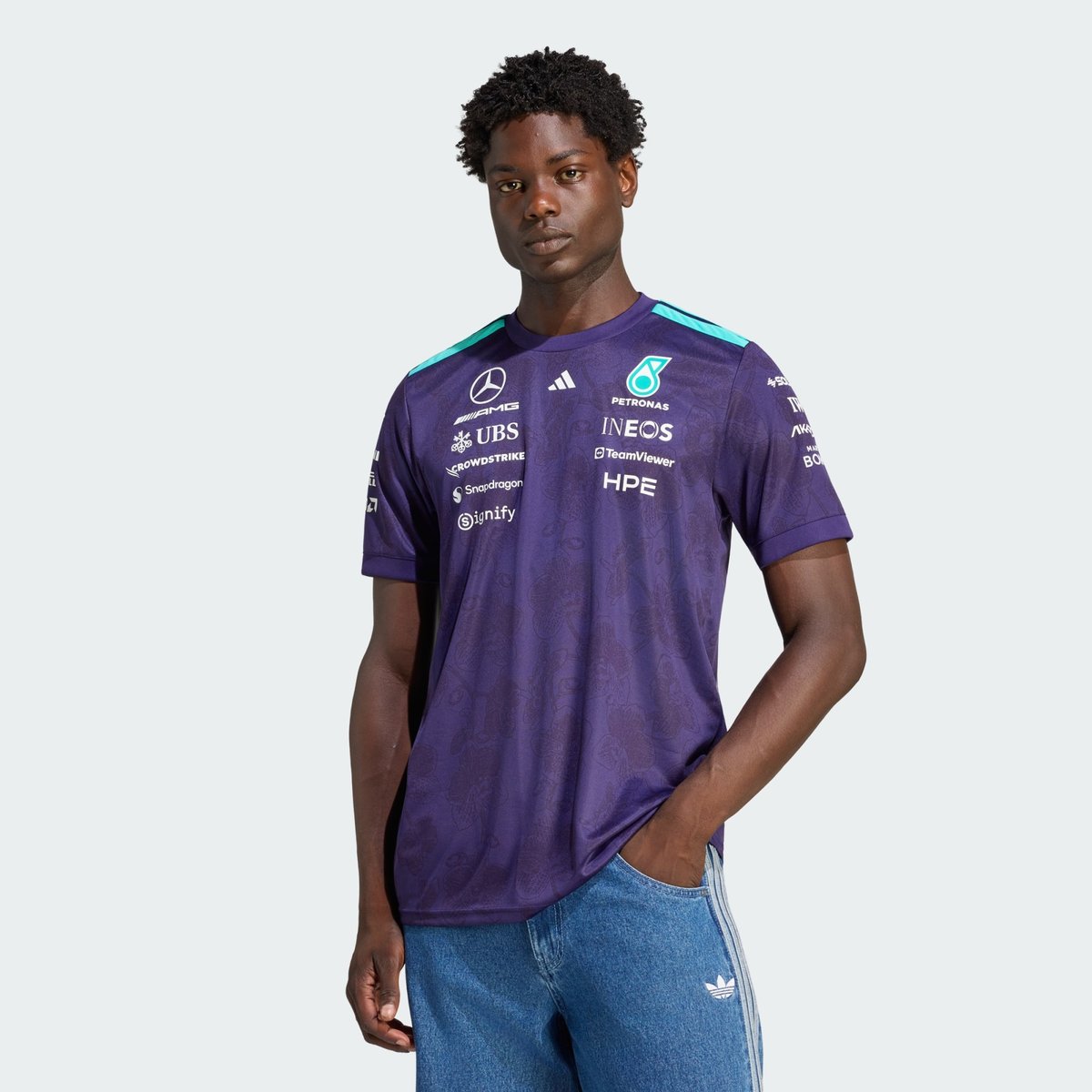 Maillot Pilote Mercedes - Amg Petronas Formula 1 Team Vanda Bloom Maillot Pilote Mercedes - Amg Petronas Formula 1 Team Vanda Bloom dark purple, adidas Performance