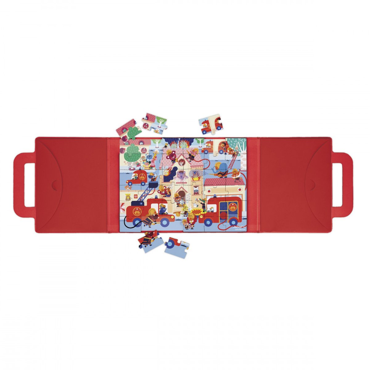 Puzzle Magnéti'puzzle Pompiers 36 Pcs couleur unique, JANOD