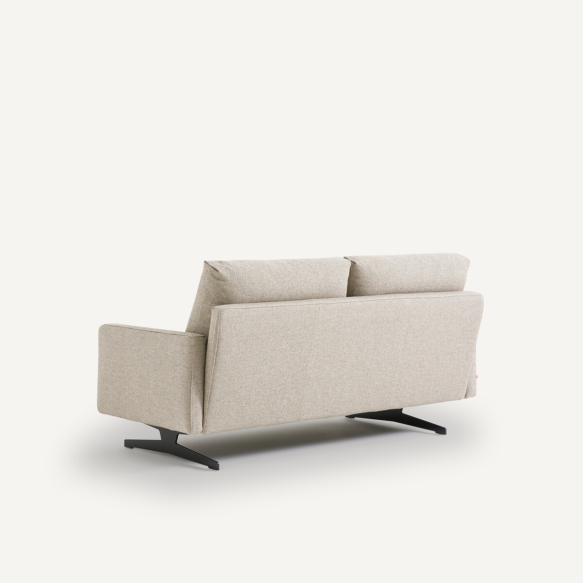 2-Sitzer-Sofa Delicato, Strukturgewebe Viskose/Leinen natur, AM.PM