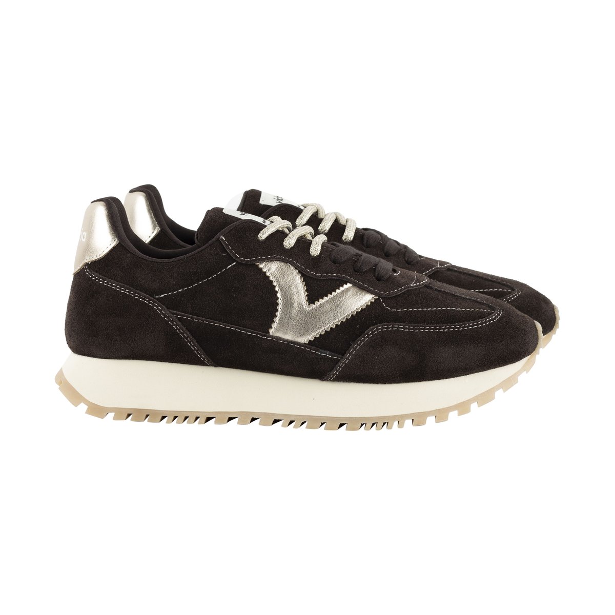Basket Basse Cuir marron, VICTORIA
