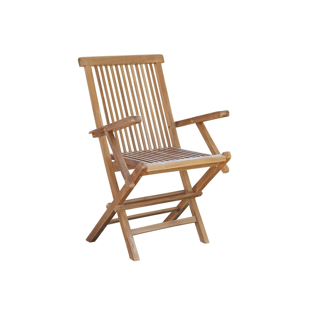 Fauteuil de jardin en teck massif pliant  MIDLAND naturel, BERAH GETAH
