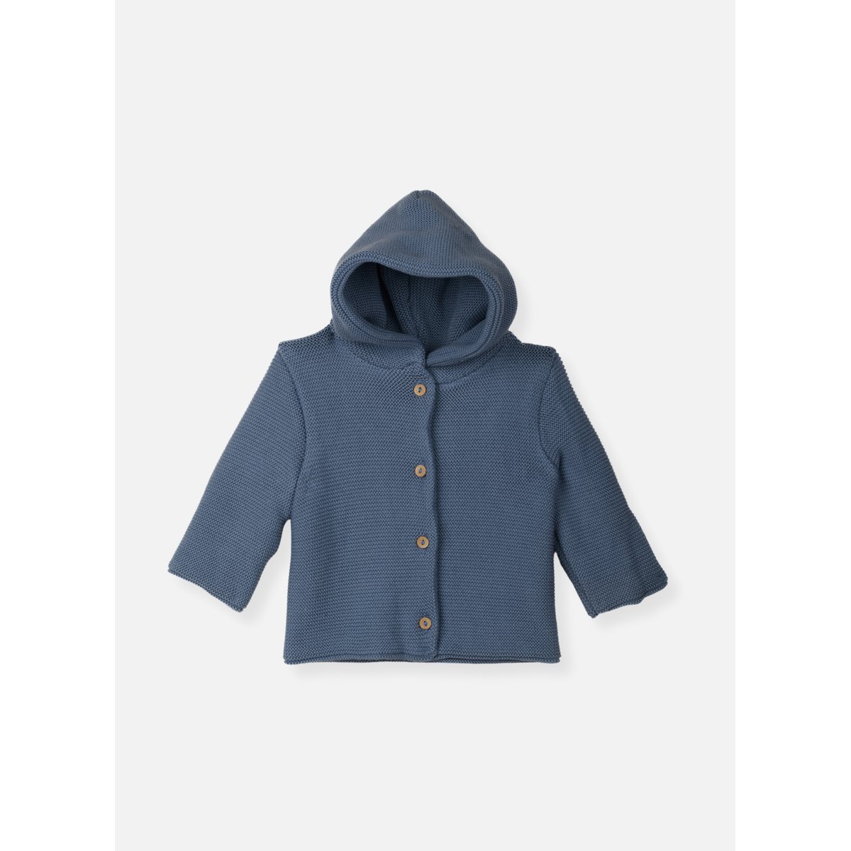 Paletot en coton - Petit Chat bleu orage, LA MANUFACTURE DE LAYETTE