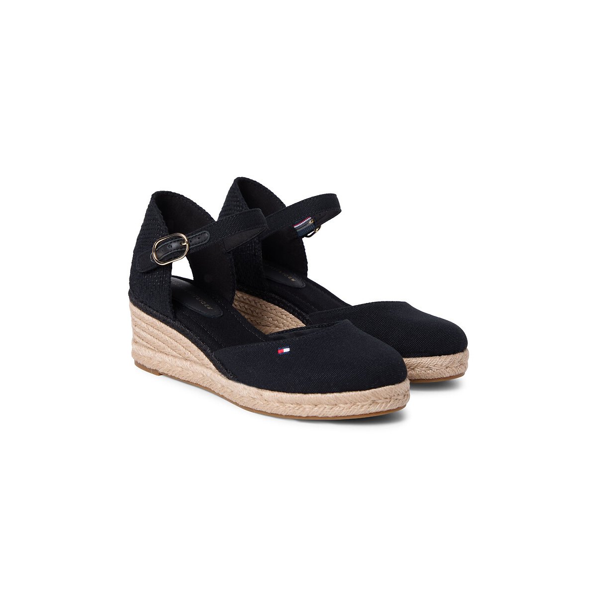 Sandales compensées fermées noir, TOMMY HILFIGER
