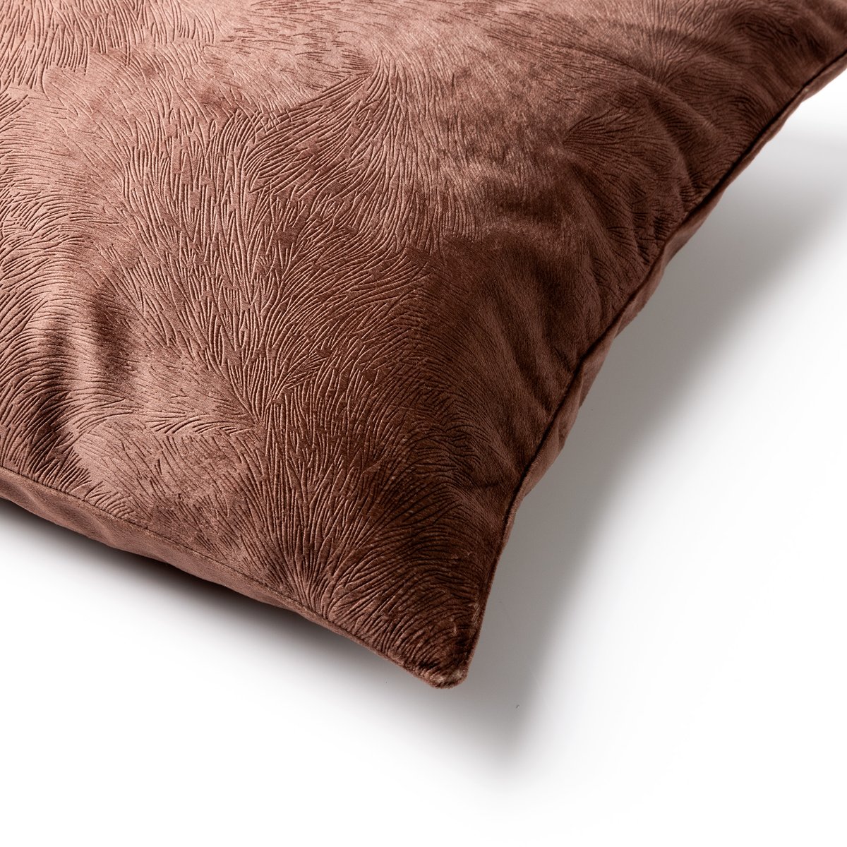 Coussin Elah marron foncé, DUTCH DECOR