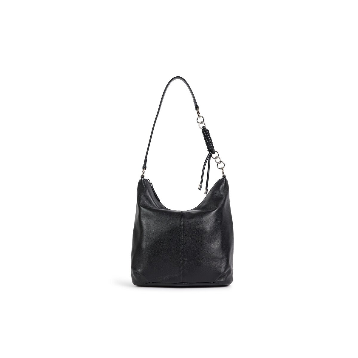 Borsa a bisaccia in pelle, SORA nero , NAT & NIN