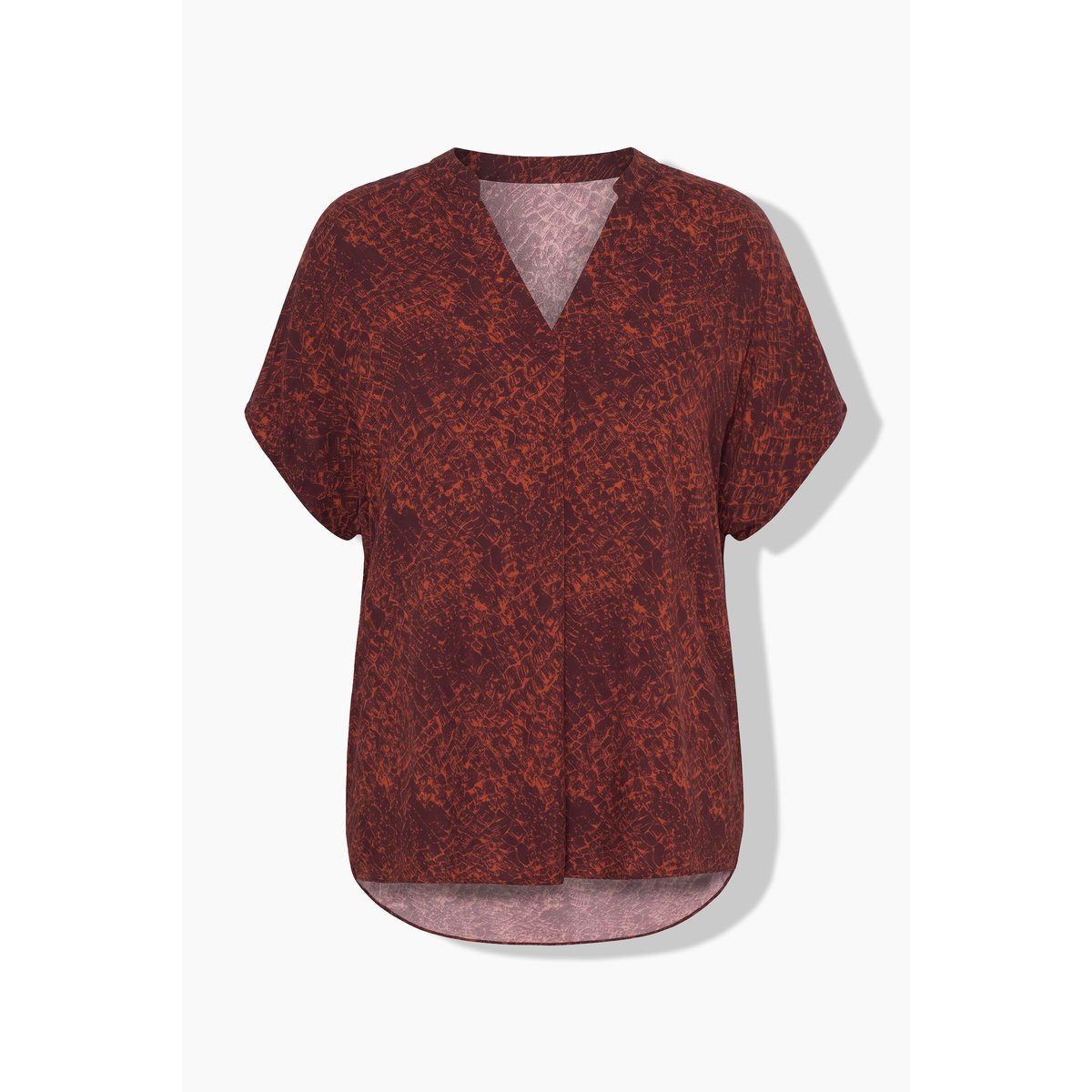 Blouse oversize, imprimé croco marron, STUDIO UNTOLD