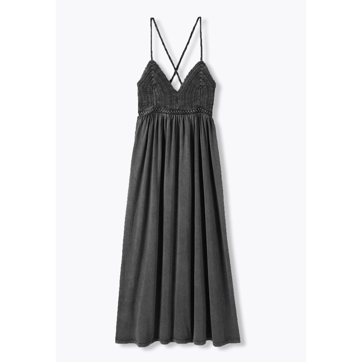 Robe en crochet et jersey marine, PROMOD