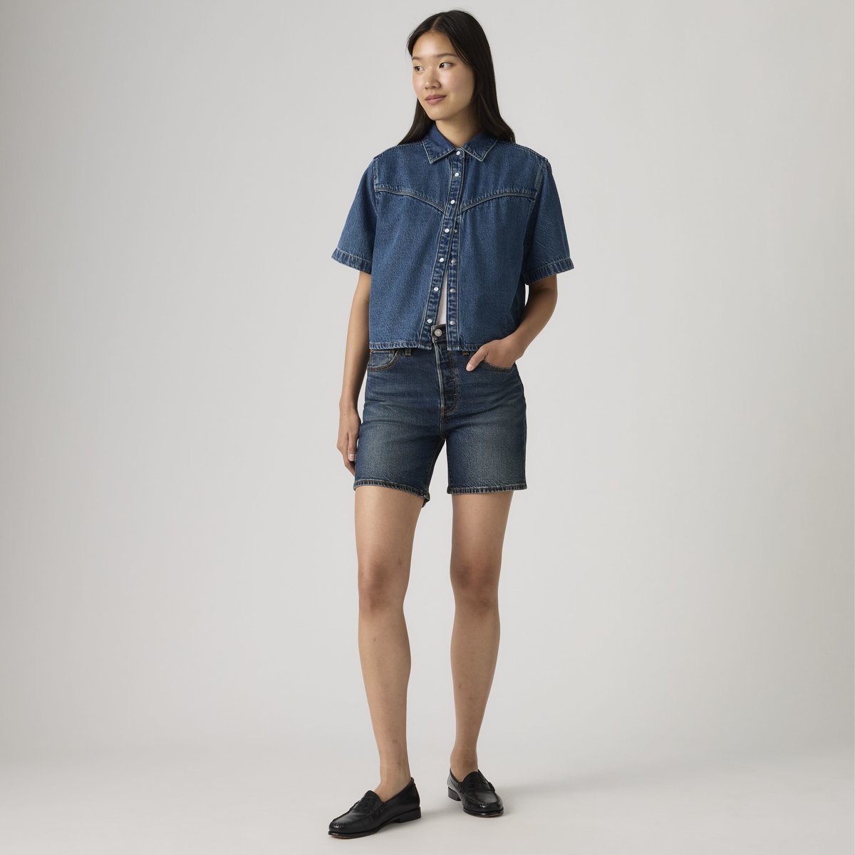 Short 501® mi-cuisse Lightweight bleu - quit shift ltw, LEVI'S
