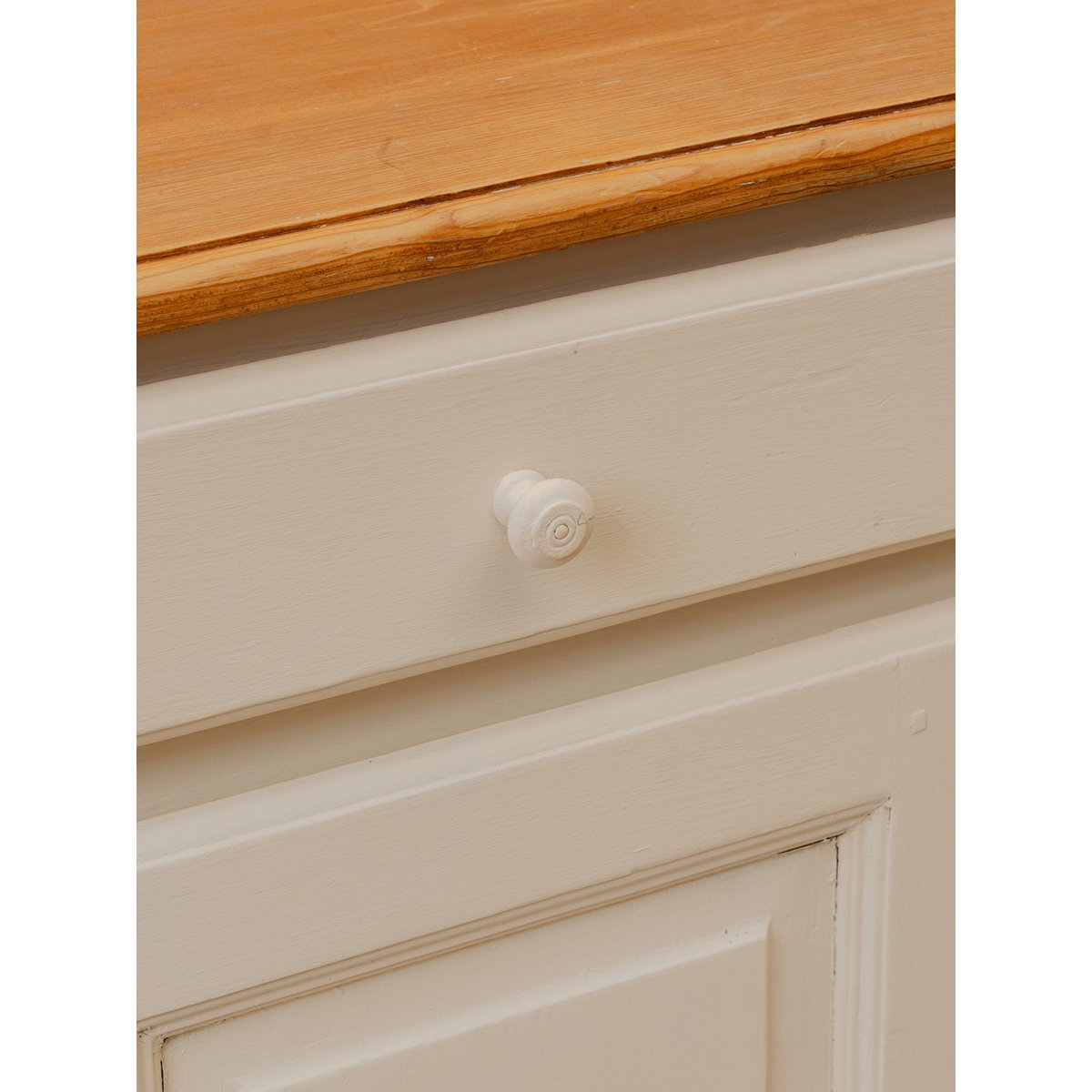 Petit buffet en bois blanc Gilbert N°1784 - Bon état blanc, DEBONGOUT