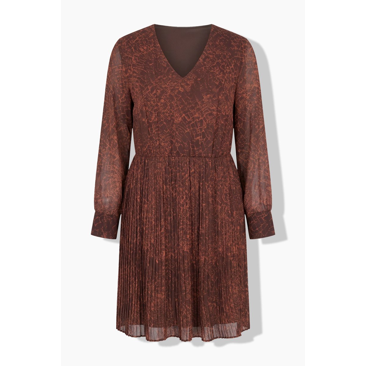 Robe coupe ample, imprimé crocodile marron, STUDIO UNTOLD