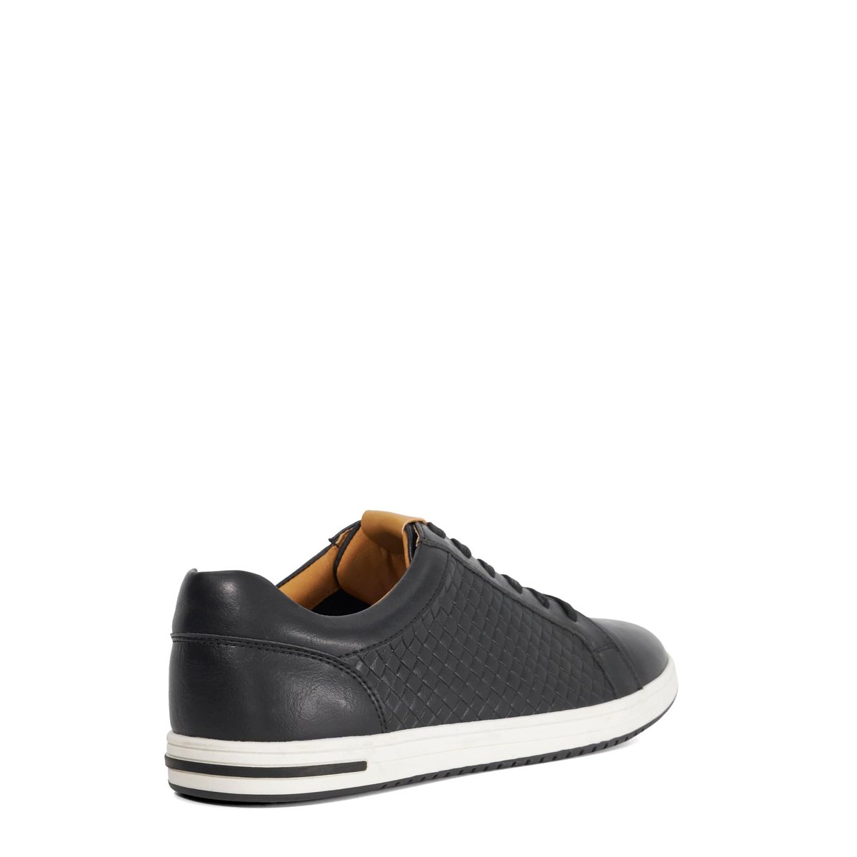 Baskets tissées à lacets - TEZZY WEAVE black-synthetic, DUNE LONDON