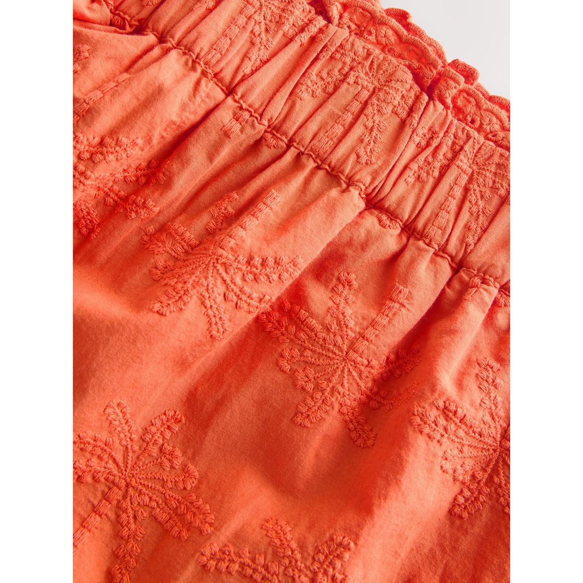 Pantalon large brodé orange, NEXT