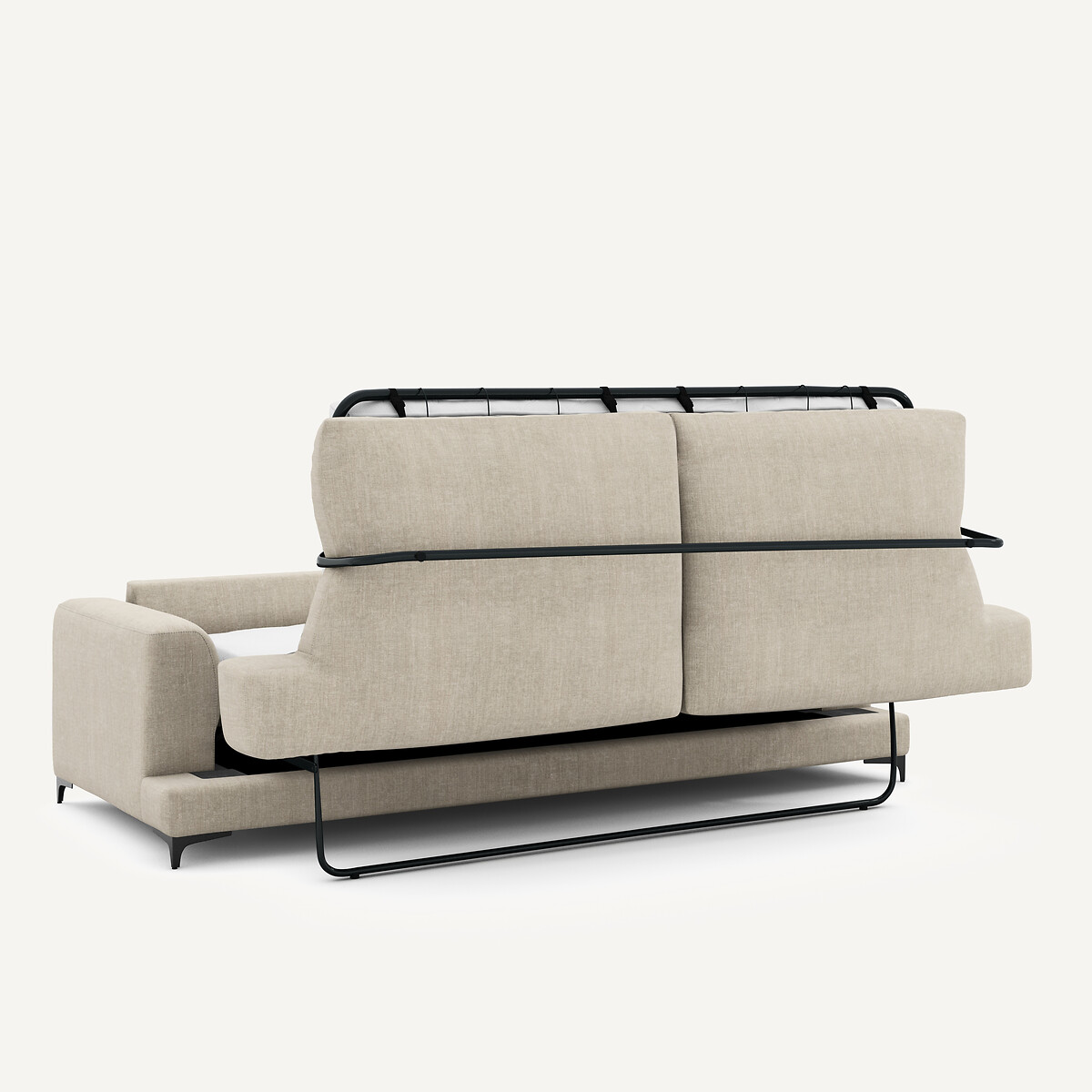 Canapé 4P convertible coton lin, Marsile beige, AM.PM