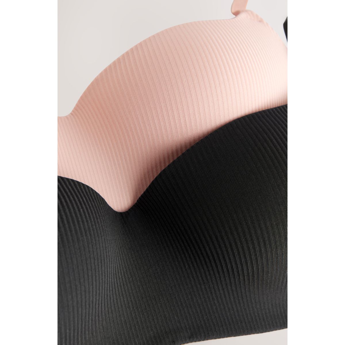 Soutien-gorge sans armatures, lot de 2 noir/rose, NEXT
