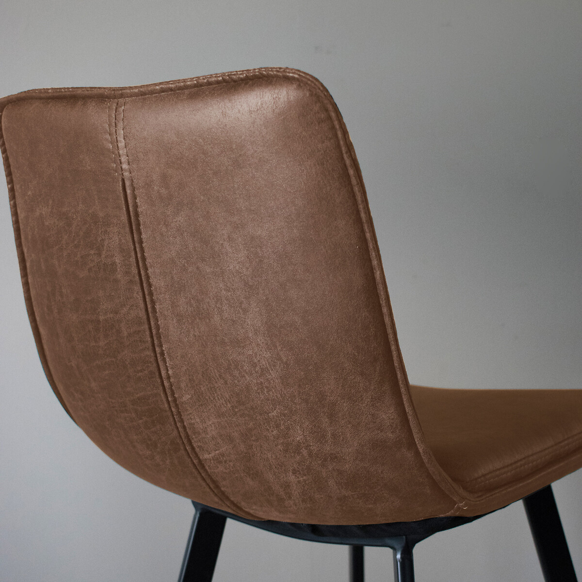 Barmer Faux Leather Bar Stools (Set of 2) brown , ÉDITÉ