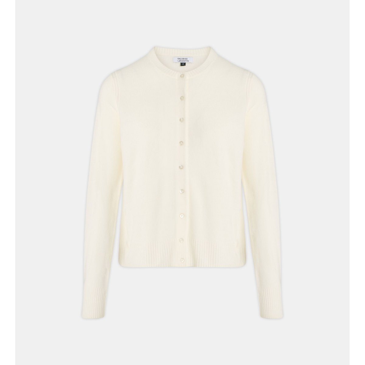 Cardigan droit flore c écru, GALERIES LAFAYETTE