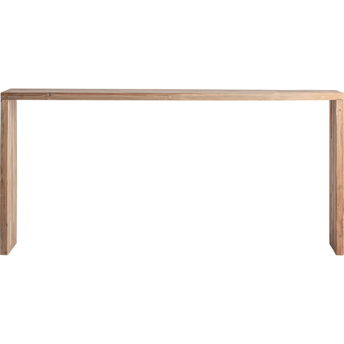 Console rustique en bois de teck brun, RECOLLECTION