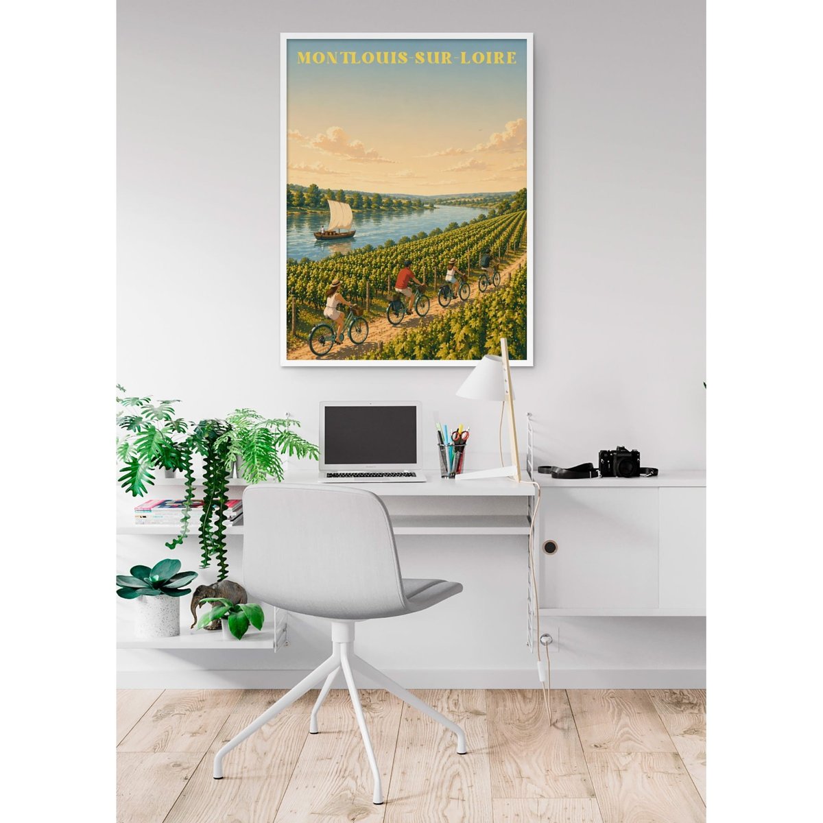 Affiche Montlouis-sur-Loire blanc, L'AFFICHERIE