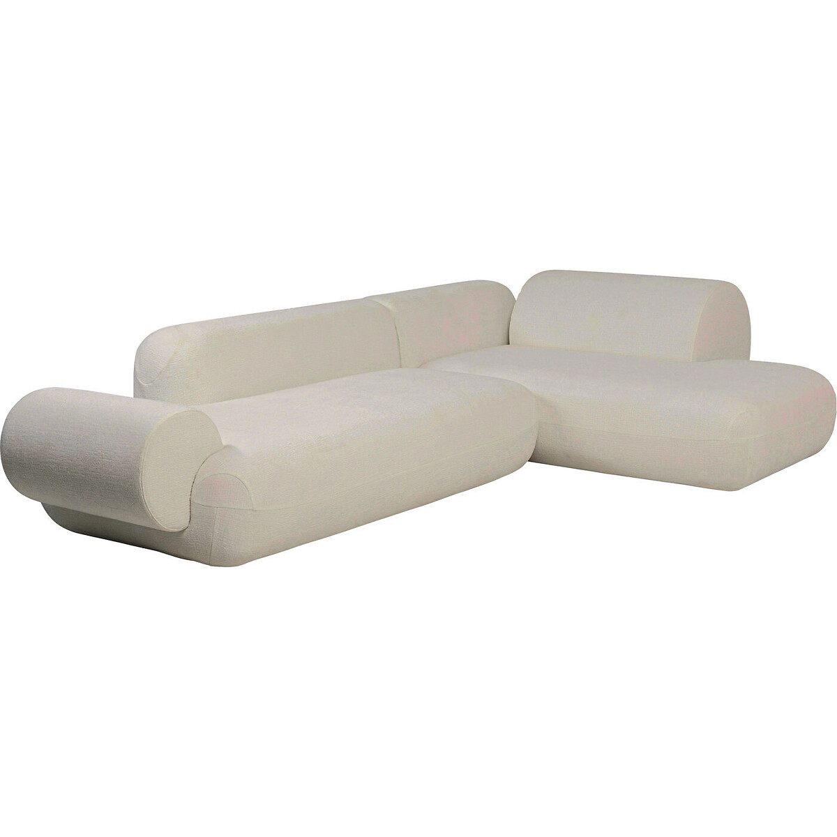 Divano angolo Soft Edge crema beige, KARE DESIGN
